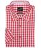 Homme Chemise traditionnelle Rouge/blanc 8307