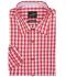 Herren Men's Traditional Shirt Red/white 8307