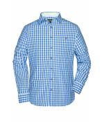 Herren Men's Traditional Shirt Royal/white 8307