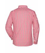 Heren Men's Traditional Shirt Rood/wit 8307