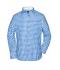 Heren Men's Traditional Shirt Royal/wit 8307