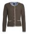 Ladies Ladies' Traditional Knitted Jacket Brown-melange/beige/royal 8486