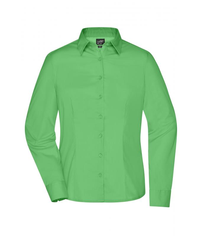 Ladies Ladies' Business Shirt Long-Sleeved Lime-green 8388