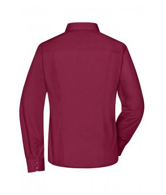 Damen Ladies' Business Shirt Long-Sleeved Wine 8388