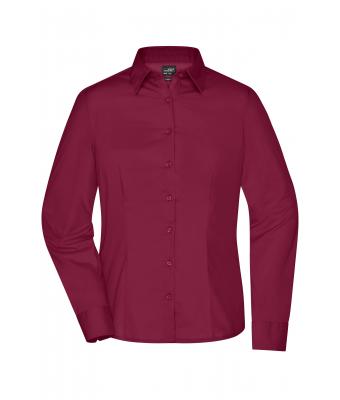 Damen Ladies' Business Shirt Long-Sleeved Wine 8388