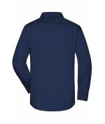 Herren Men's Business Shirt Long-Sleeved Navy 8389