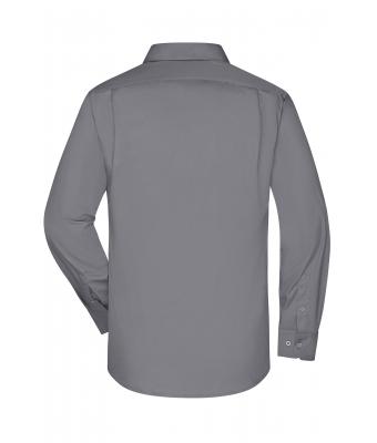 Herren Men's Business Shirt Long-Sleeved Steel 8389
