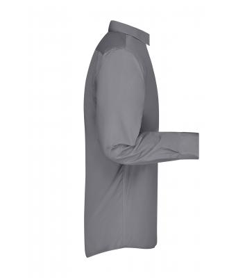 Men Men's Business Shirt Long-Sleeved Steel 8389