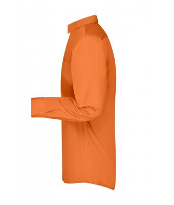 Men Men's Business Shirt Long-Sleeved Orange 8389
