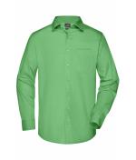 Men Men's Business Shirt Long-Sleeved Lime-green 8389