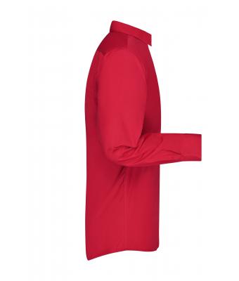Men Men's Business Shirt Long-Sleeved Red 8389