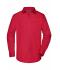 Herren Men's Business Shirt Long-Sleeved Red 8389