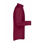 Herren Men's Business Shirt Long-Sleeved Wine 8389