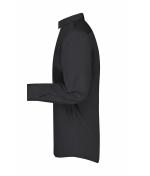 Herren Men's Business Shirt Long-Sleeved Black 8389