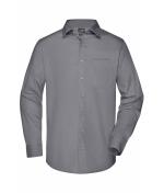 Herren Men's Business Shirt Long-Sleeved Steel 8389