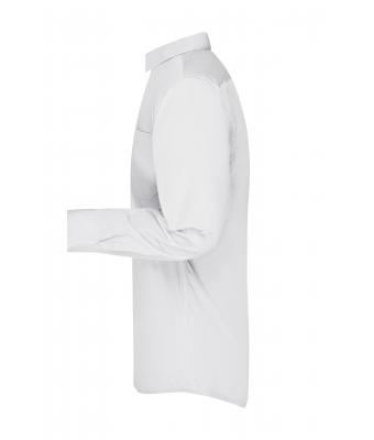 Herren Men's Business Shirt Long-Sleeved White 8389