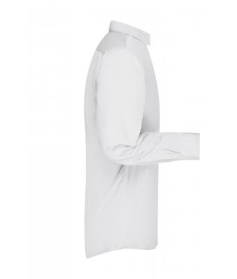 Herren Men's Business Shirt Long-Sleeved White 8389