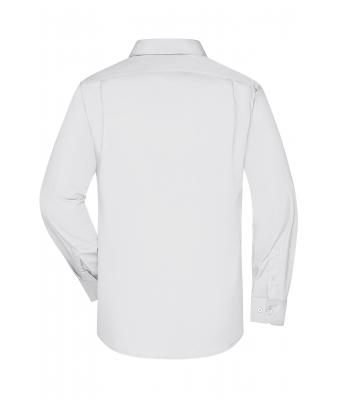 Herren Men's Business Shirt Long-Sleeved White 8389