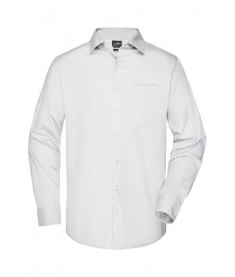 Herren Men's Business Shirt Long-Sleeved White 8389