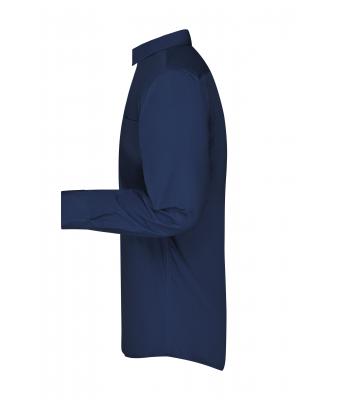 Heren Men's Business Shirt Longsleeve Navy 8389