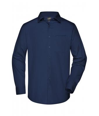 Heren Men's Business Shirt Longsleeve Navy 8389