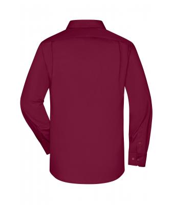 Heren Men's Business Shirt Longsleeve Wijnrood 8389