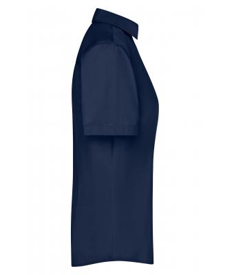 Damen Ladies' Business Shirt Short-Sleeved Navy 8390