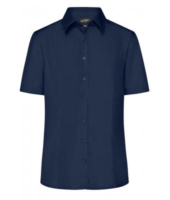Ladies Ladies' Business Shirt Short-Sleeved Navy 8390