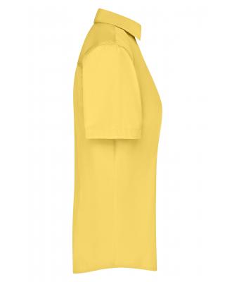 Damen Ladies' Business Shirt Short-Sleeved Yellow 8390