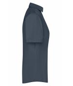 Damen Ladies' Business Shirt Short-Sleeved Carbon 8390