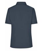 Damen Ladies' Business Shirt Short-Sleeved Carbon 8390