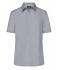 Ladies Ladies' Business Shirt Short-Sleeved Steel 8390