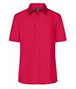 Dames Ladies' Business Shirt Short-Sleeved Rood 8390
