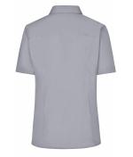 Dames Ladies' Business Shirt Short-Sleeved Staal 8390