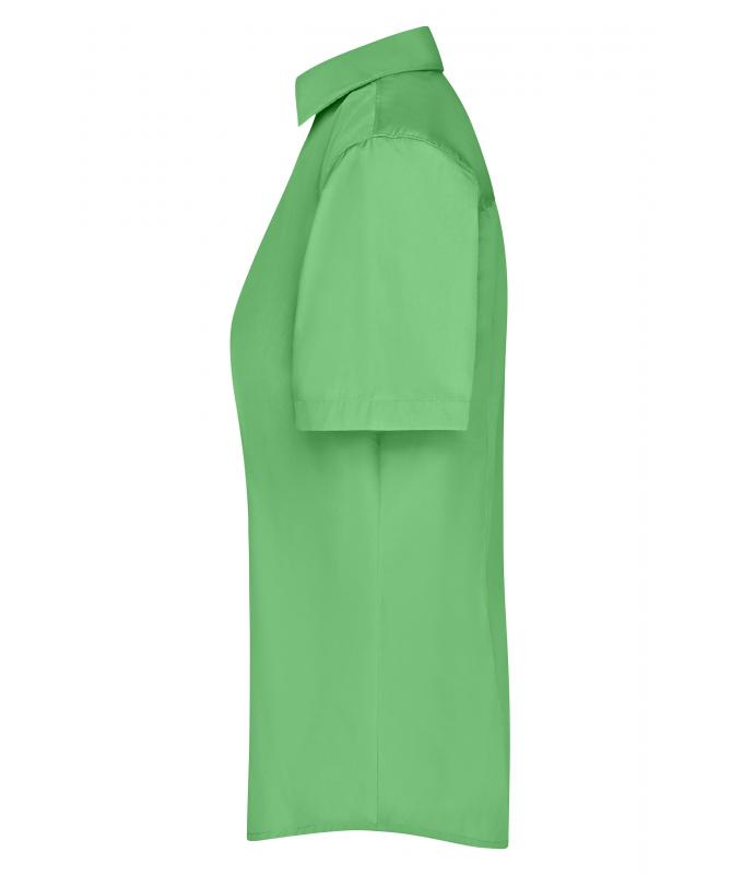 Damen Ladies' Business Shirt Short-Sleeved Lime-green 8390