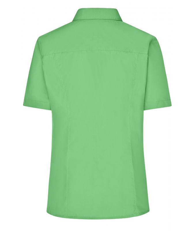 Damen Ladies' Business Shirt Short-Sleeved Lime-green 8390