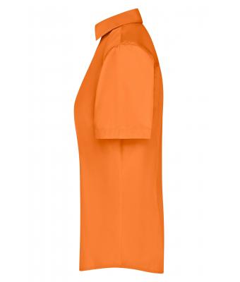 Damen Ladies' Business Shirt Short-Sleeved Orange 8390