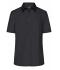Dames Ladies' Business Shirt Short-Sleeved Zwart 8390