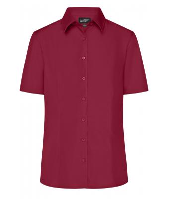 Dames Ladies' Business Shirt Short-Sleeved Wijnrood 8390