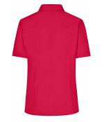 Damen Ladies' Business Shirt Short-Sleeved Red 8390