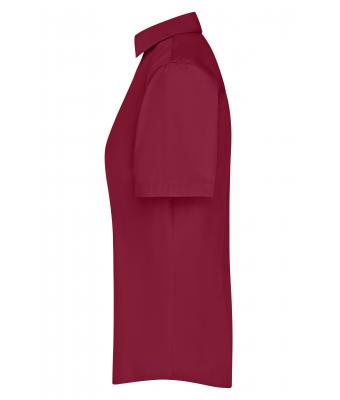 Damen Ladies' Business Shirt Short-Sleeved Wine 8390