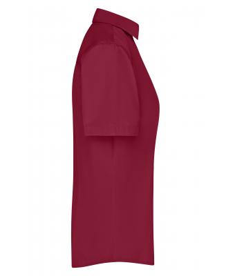 Damen Ladies' Business Shirt Short-Sleeved Wine 8390