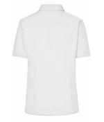 Damen Ladies' Business Shirt Short-Sleeved White 8390