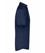Heren Men's Business Shirt Short-Sleeved Navy 8391