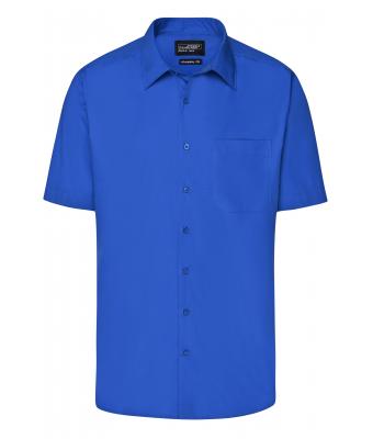 Men Men's Business Shirt Short-Sleeved Royal 8391
