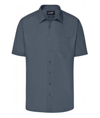 Men Men's Business Shirt Short-Sleeved Carbon 8391