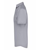 Heren Men's Business Shirt Short-Sleeved Staal 8391