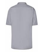 Heren Men's Business Shirt Short-Sleeved Staal 8391