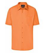 Heren Men's Business Shirt Short-Sleeved Oranje 8391