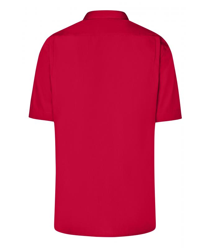 Heren Men's Business Shirt Short-Sleeved Rood 8391